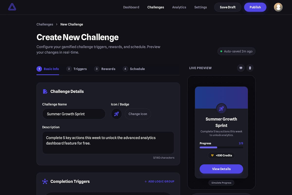 UserYield milestone rewards system with unlockable features